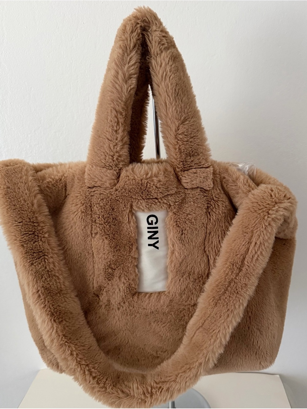 GINY Faux Fur Tote